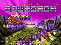 une photo d'Ã©cran de Battle Squadron sur Sega Megadrive